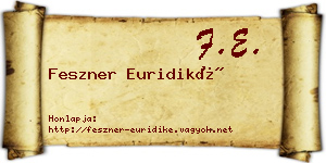 Feszner Euridiké névjegykártya